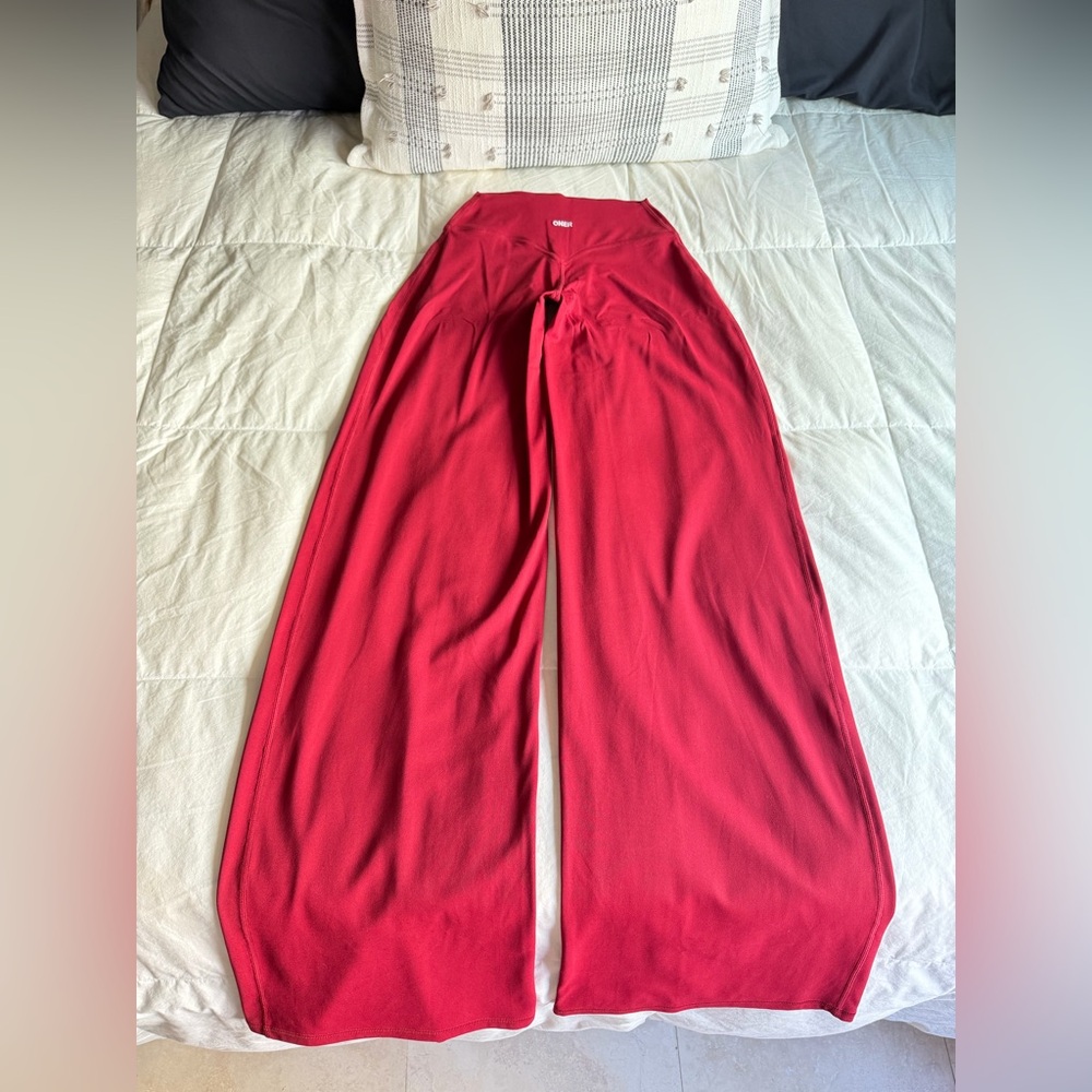 ONER ACTIVE Soft motion Red Straight Leg Pants- XS Reg length - Picture 3 of 6